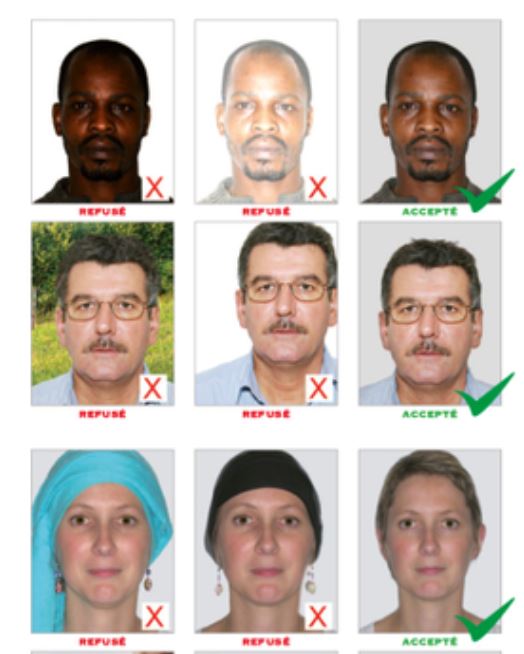 Exemple de selfie valide pour la vérification d'identité